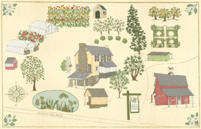 Bee's Wing Farm Map Bluemont, Virginia Flower CSA Subscriptions