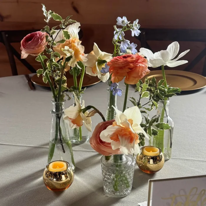 Bud Vases Ala Carte Flowers for Weddings and Events